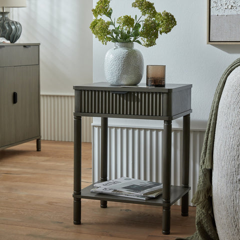 Grey Side Table 61cm