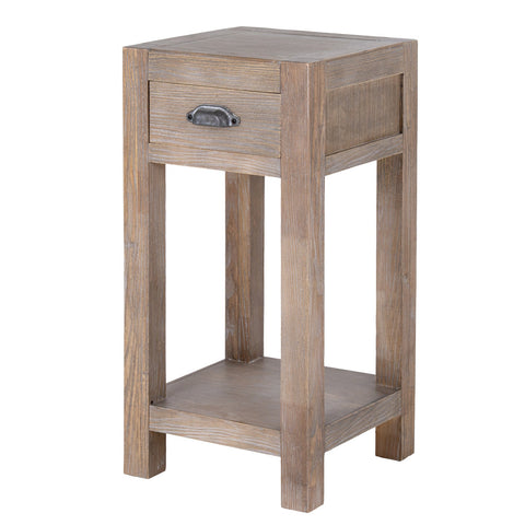 Whitewashed Side Table 40cm