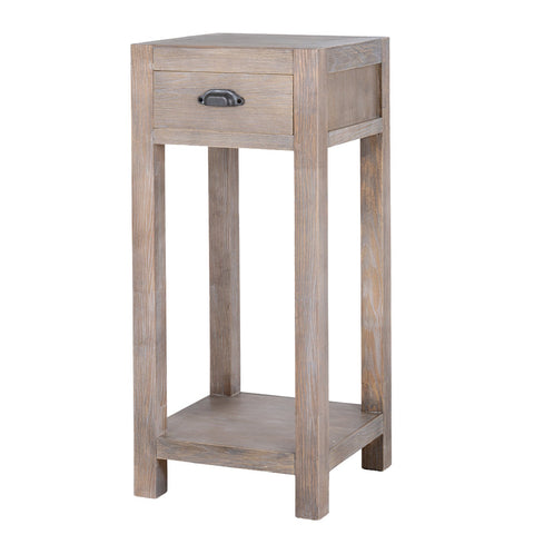 Whitewashed Side Table 35cm
