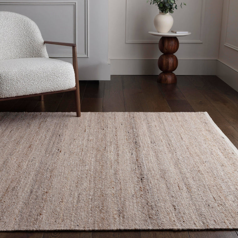 Hand woven in India — Wool Living Room Rug — Flatweave, Hand Woven, Birkdale
