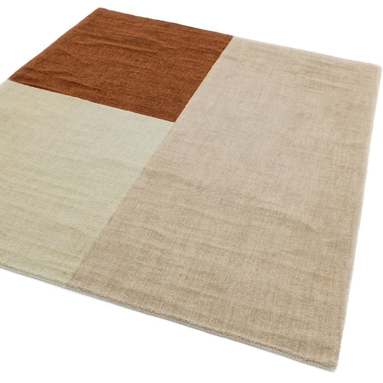 Loop pile, 7 mm — Geometric Wool Living Room Rug — Loop Pile, Hand Woven, Modern, Blox
