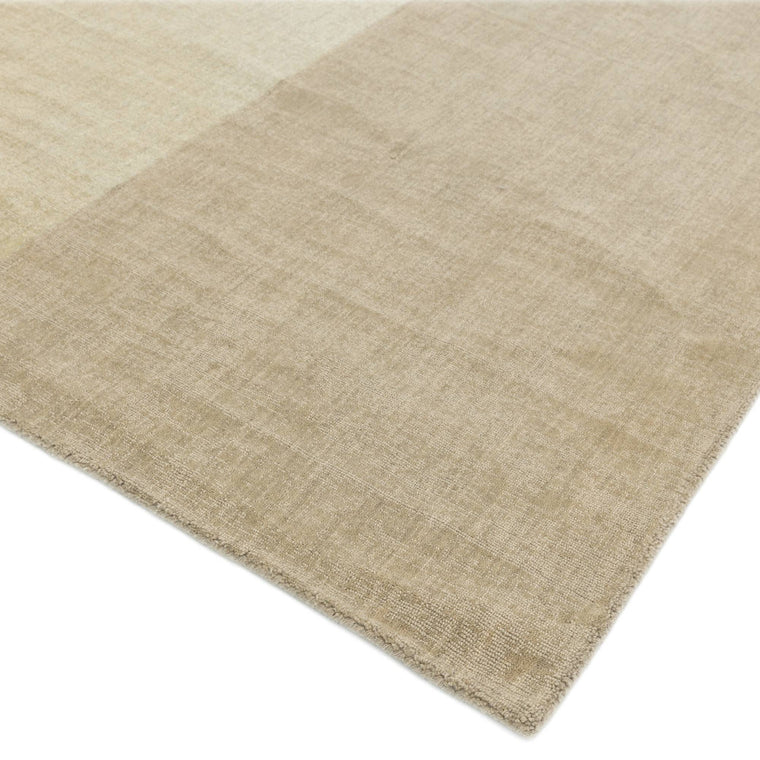 Hand woven in India — Geometric Wool Living Room Rug — Loop Pile, Hand Woven, Modern, Blox