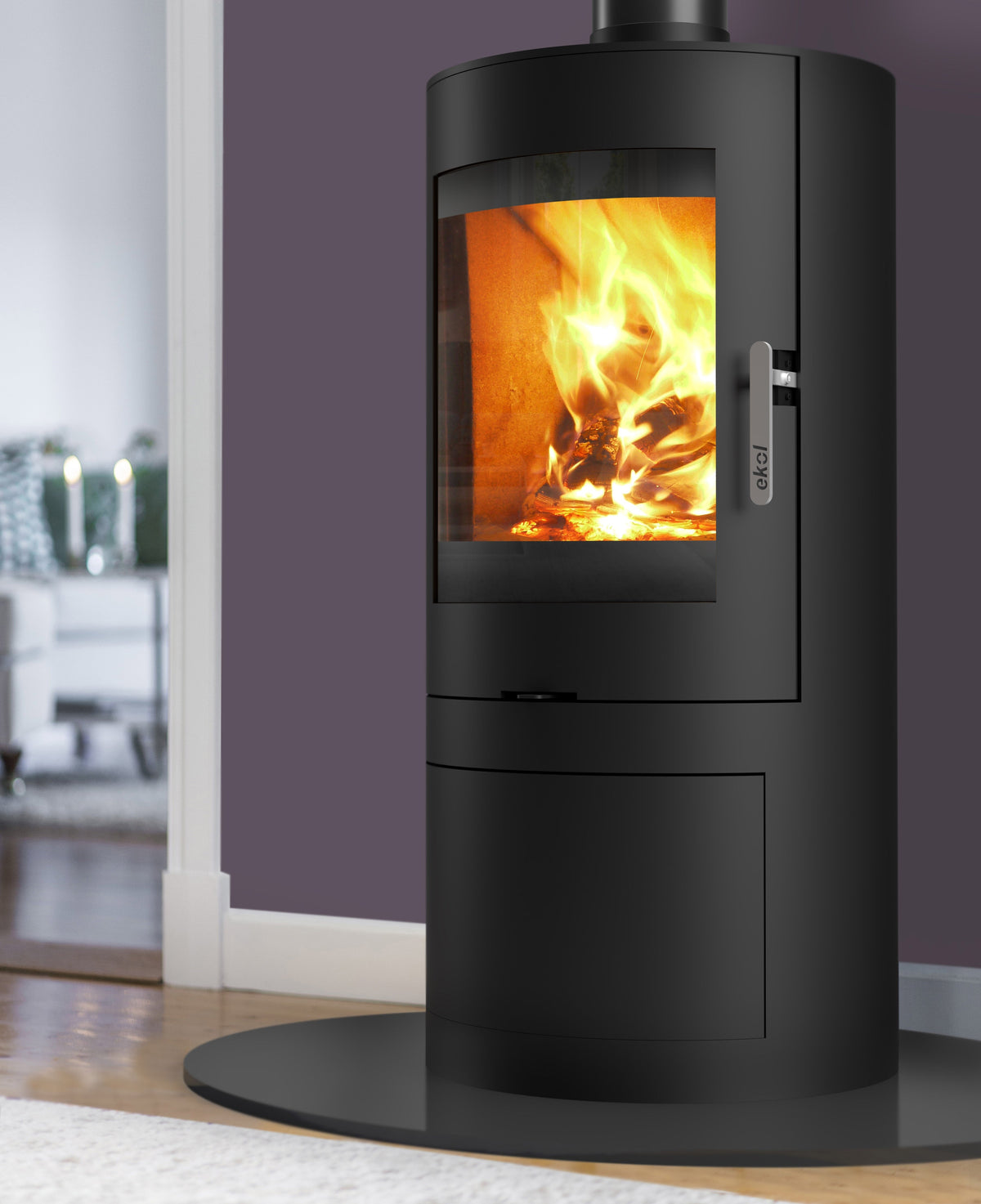 4.9kW Wood Burning Stove — Ekol LINX Log Burner