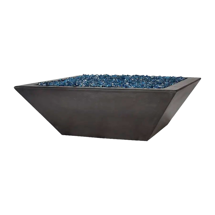 Fire by Design Geo Square Concrete Gas Fire & Water Bowl