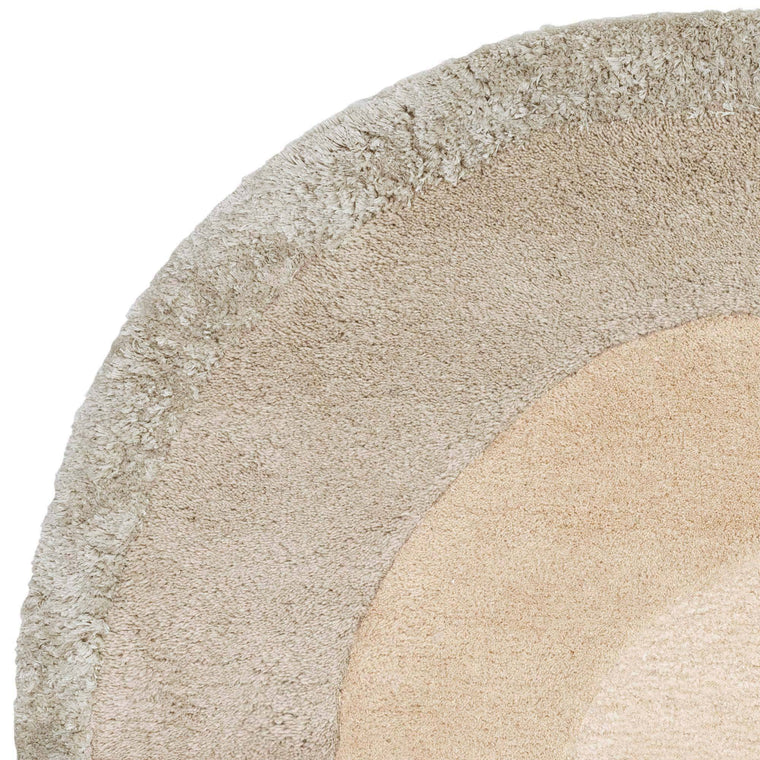 Hand tufted in India — Ombre Wool Living Room Rug — Hand Tufted, Modern, Halo