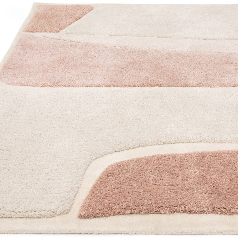 Tufted pile, 28 mm — Geometric Polyester Living Room Rug — Modern, Horizon