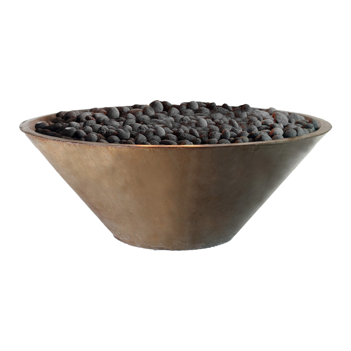 Fire by Design Round Oblique Concrete Gas Fire Bowl