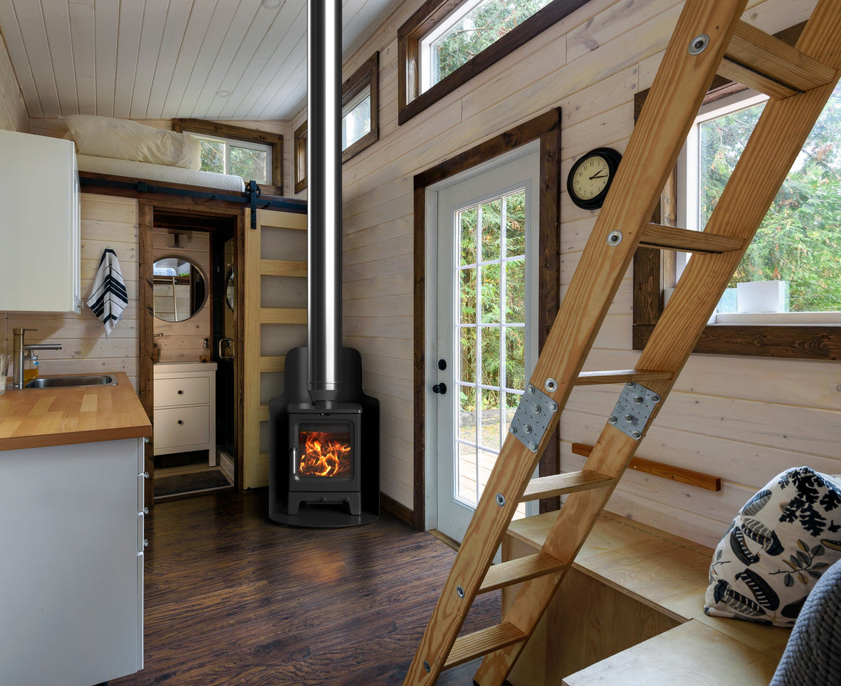 4.7kW Wood Burning Stove — Peanut 3 Marine Log Burner, DEFRA Exempt