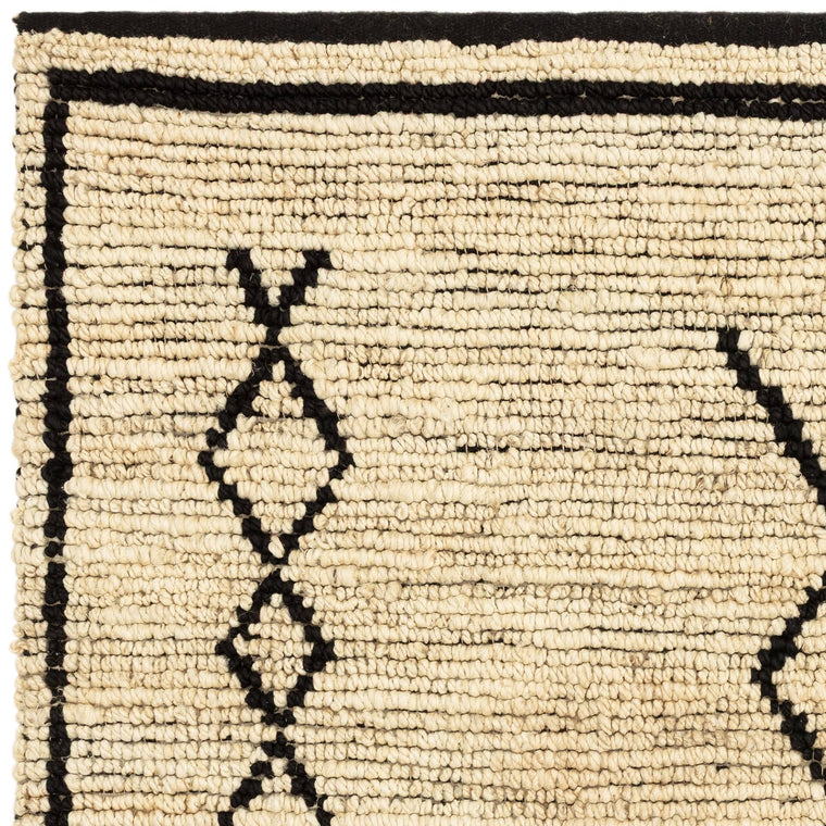 Loop pile, 13 mm — Berber Jute Living Room Rug — Loop Pile, Hand Woven, Souk