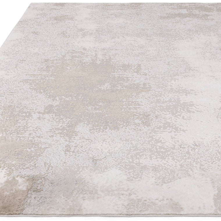 Machine woven in Turkey — Abstract Polypropylene Living Room Rug — High-Low Pile, Stellar