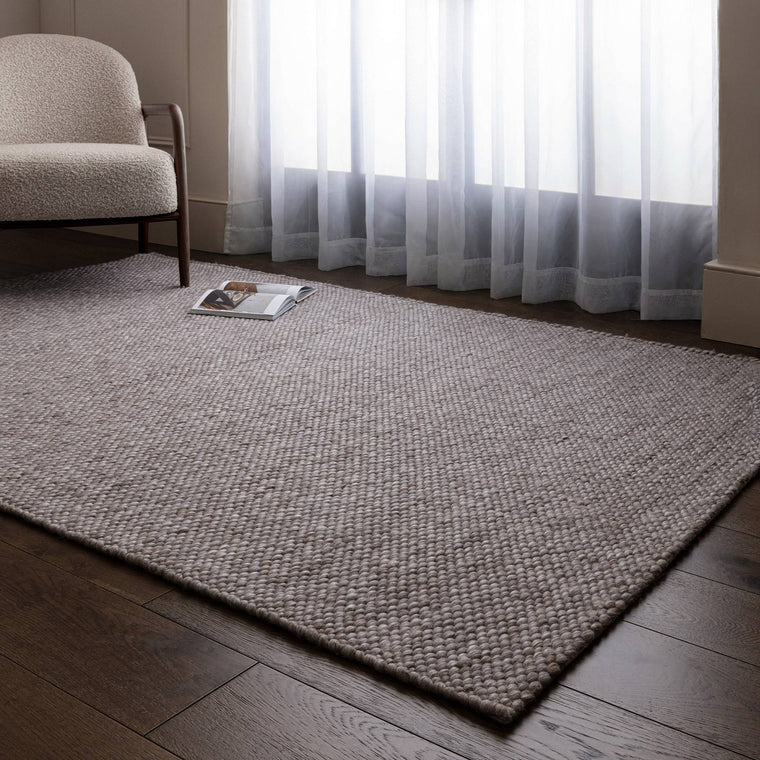 Woven in pure wool — Polyester Living Room Rug — Flatweave, Hand Woven, Boho, Zander