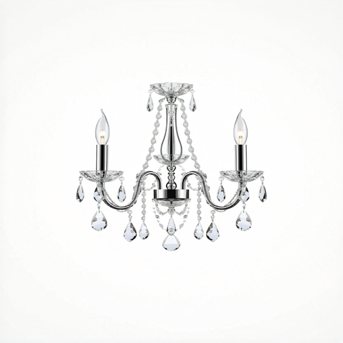 Crystal Chandelier | 3-Arm