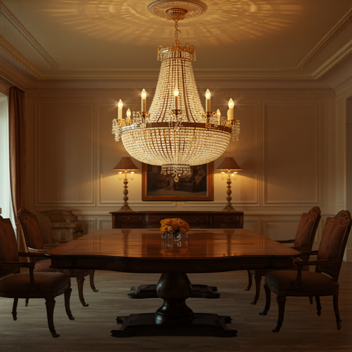 Crystal Chandelier | 5-Arm
