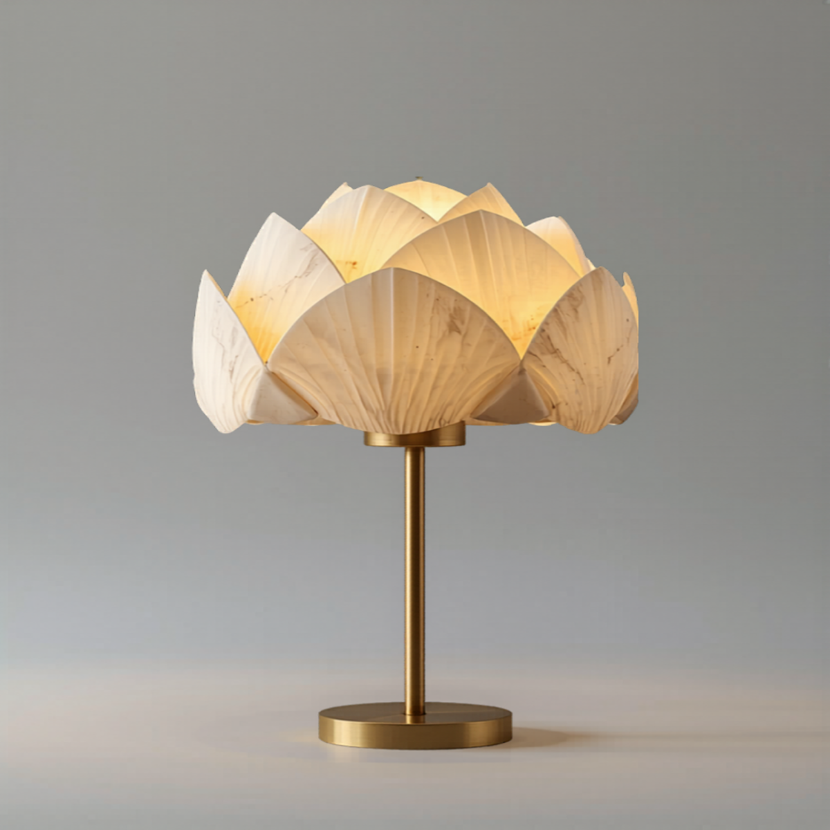 Alabastrowa Lampa Stołowa | Płatek