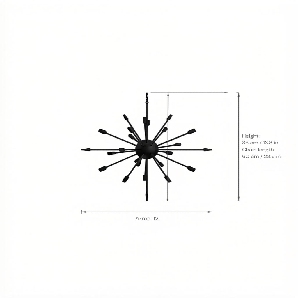 Black Chandelier | Sputnik