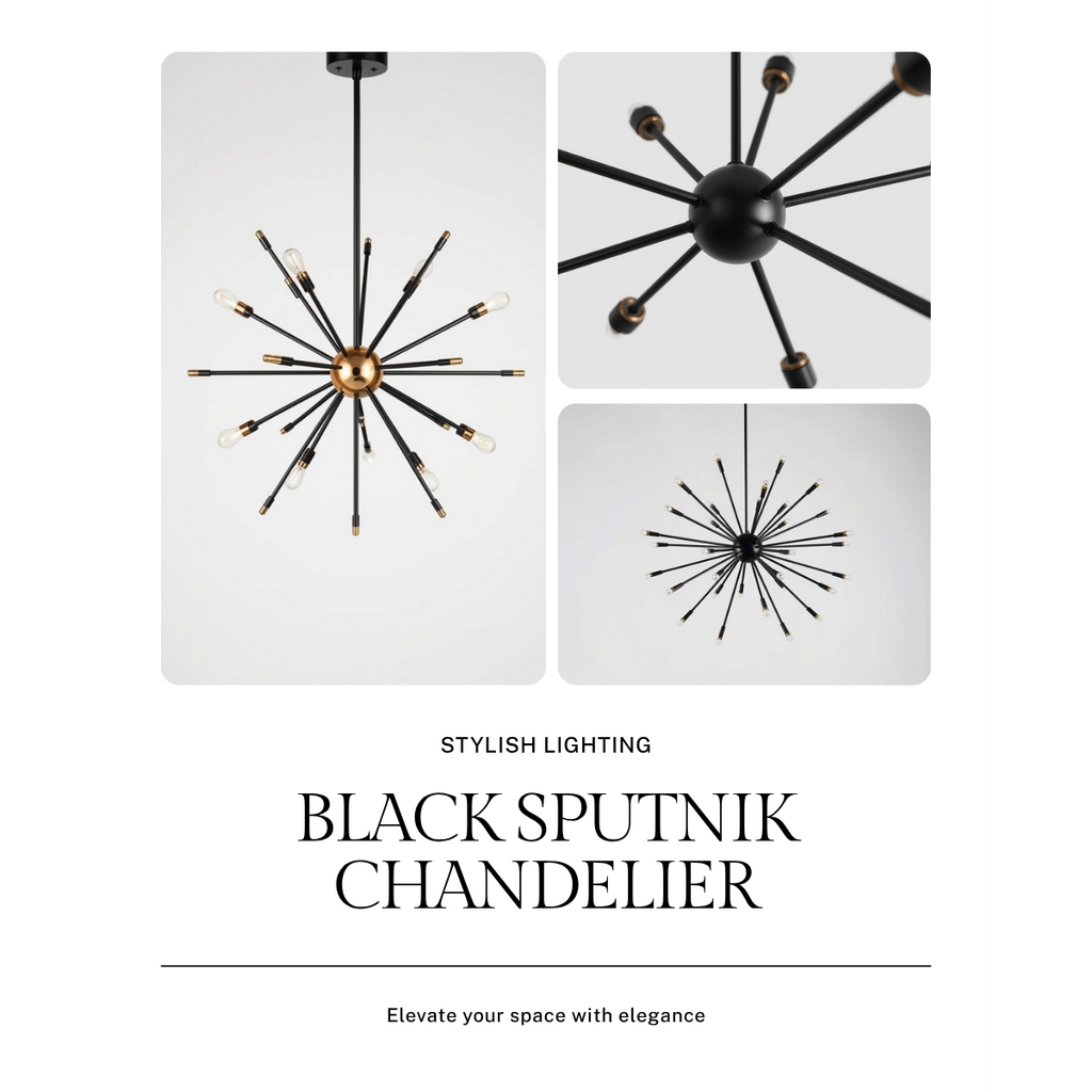 Black Chandelier | Sputnik