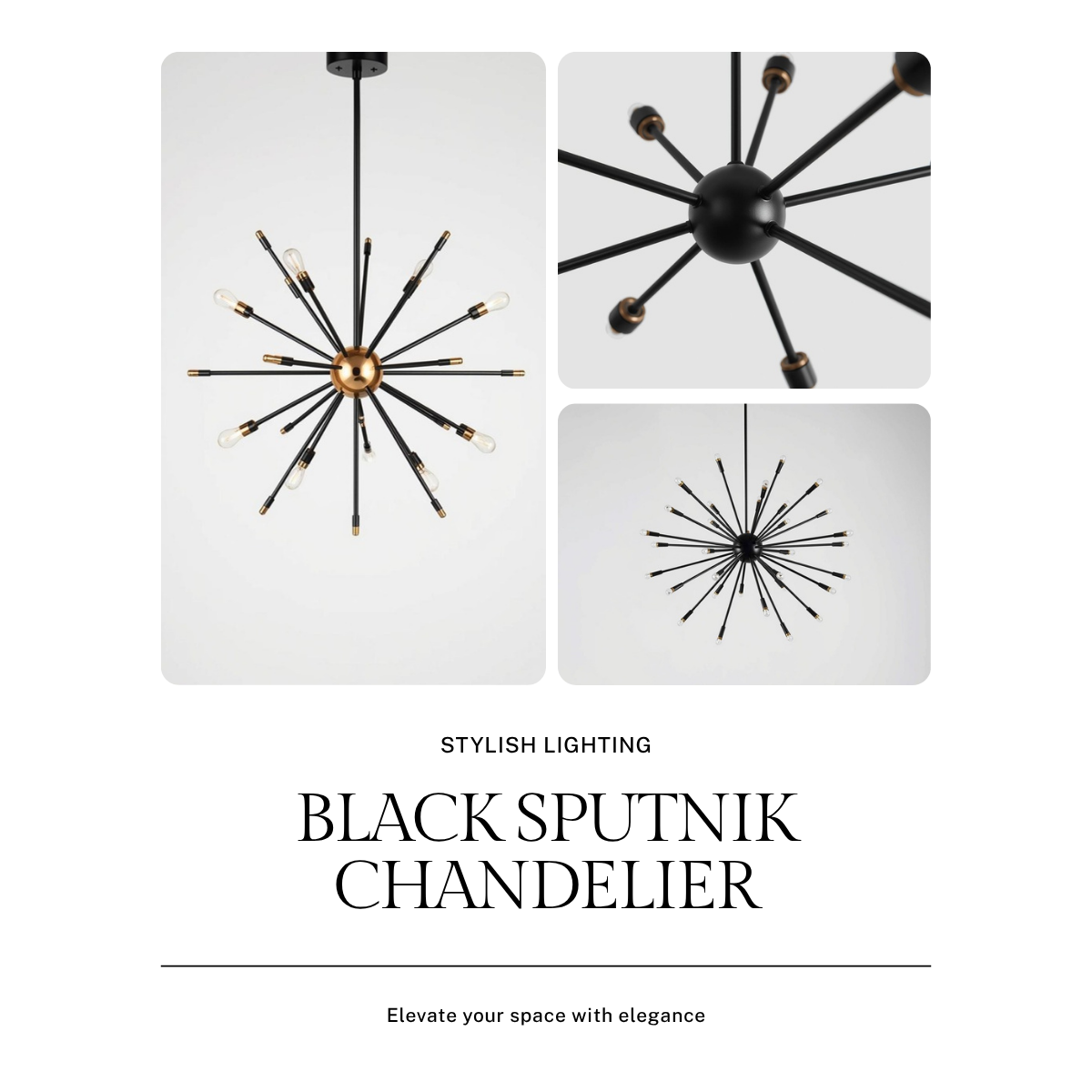 Black Chandelier | Sputnik