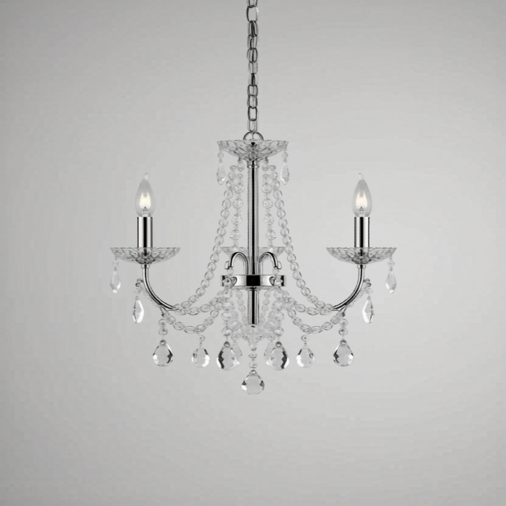 Crystal Chandelier | 3-Arm