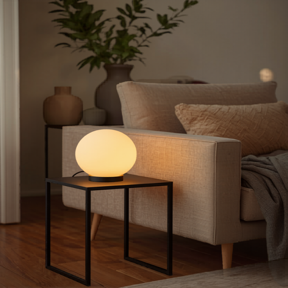 Alabastrowa Lampa Stołowa | Kula