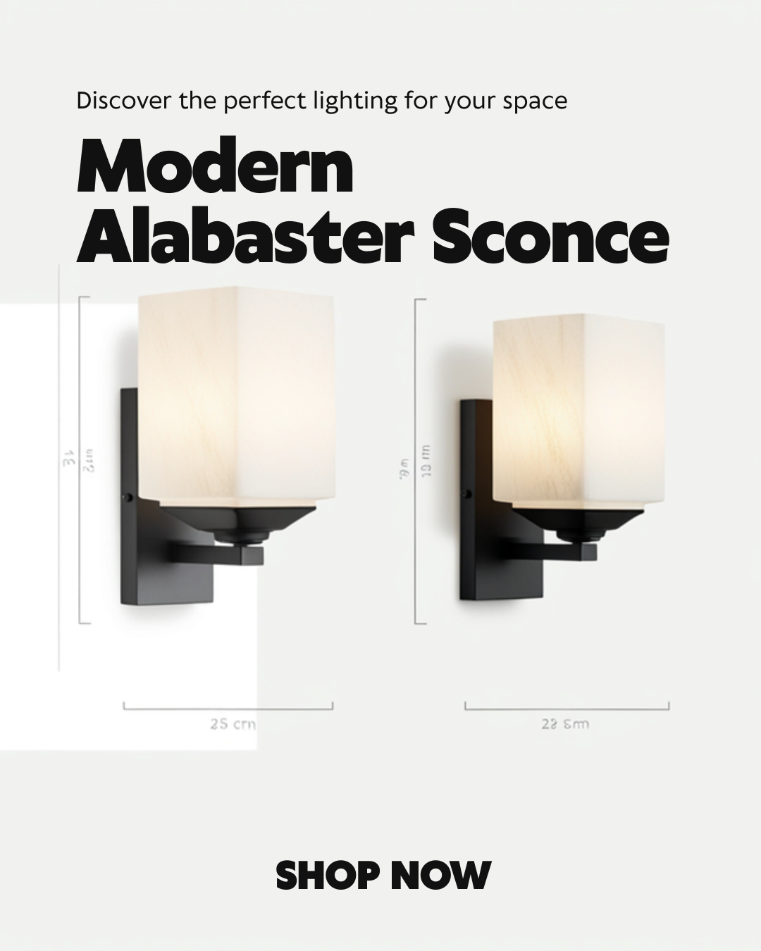 Modern Wall Lamp | Alabaster