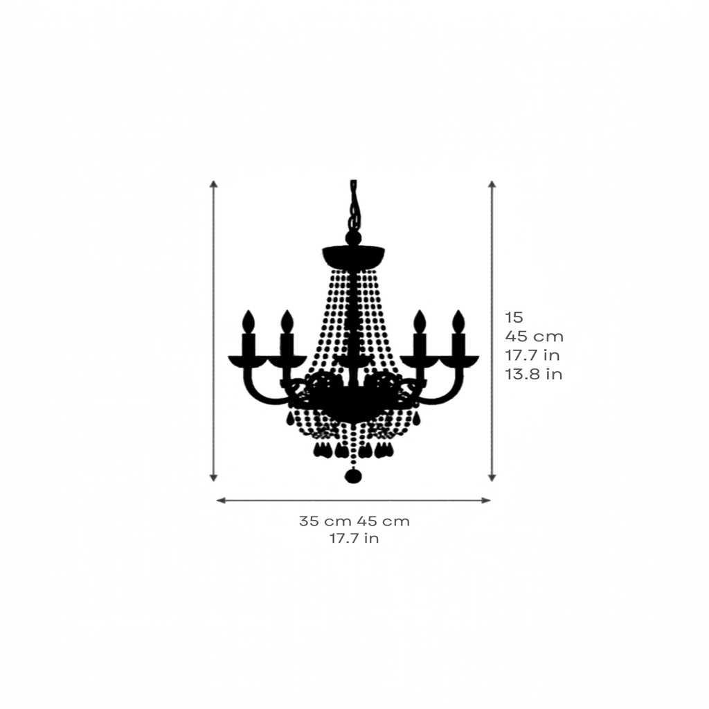 Crystal Chandelier | 3-Arm