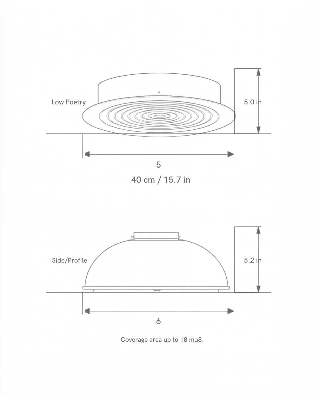 Modern Ceiling Lamp | Round LED