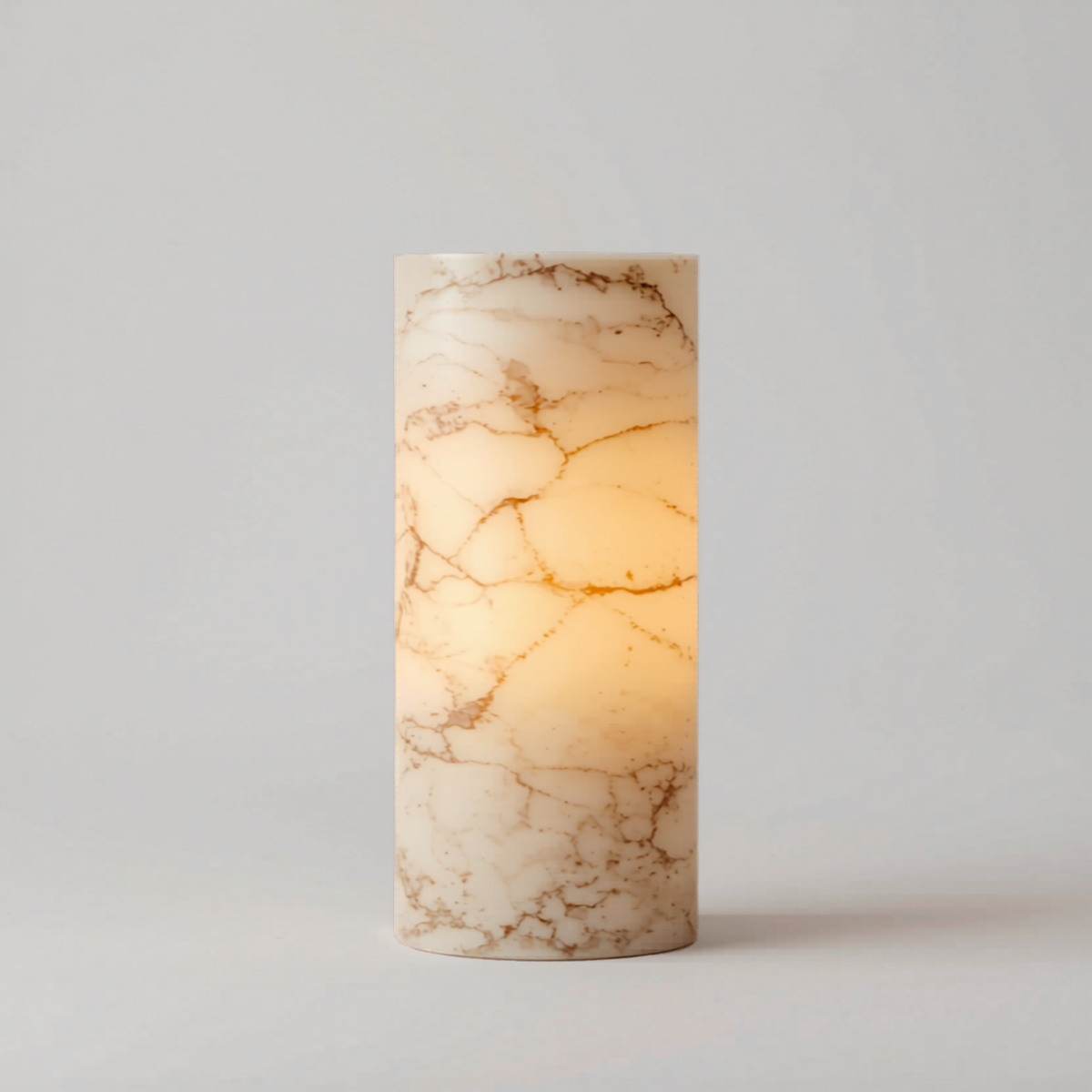 Alabastrowa Lampa Stołowa | Cylinder