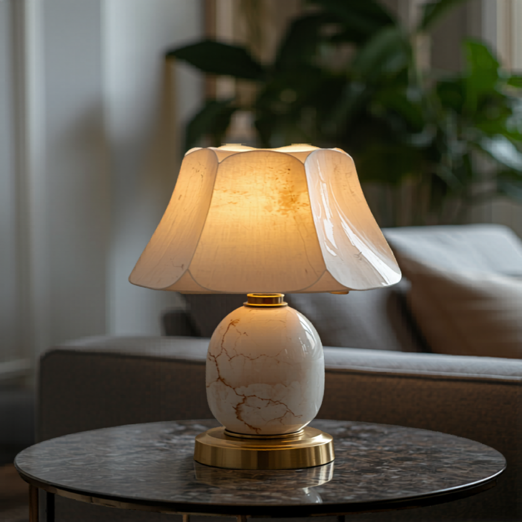 Alabaster Table Lamp | Petal