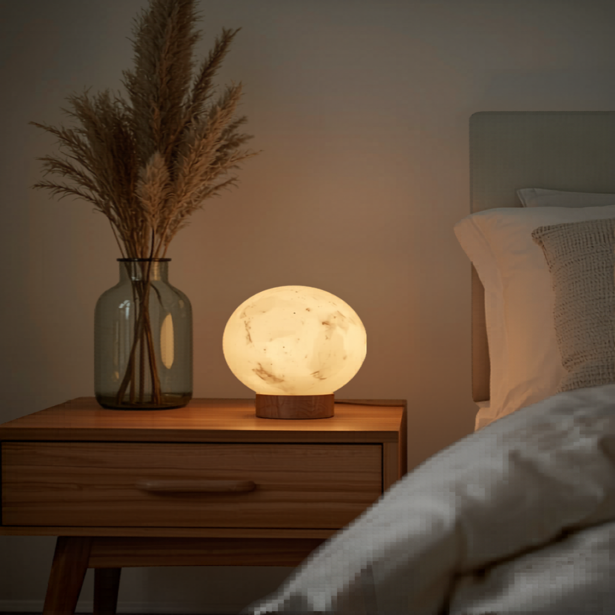 Alabastrowa Lampa Stołowa | Kula