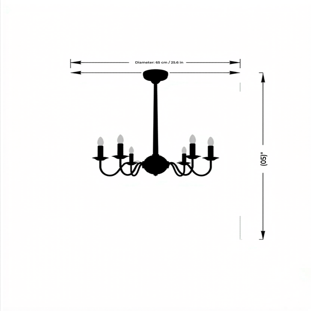 Industrial Chandelier | 6-Arm