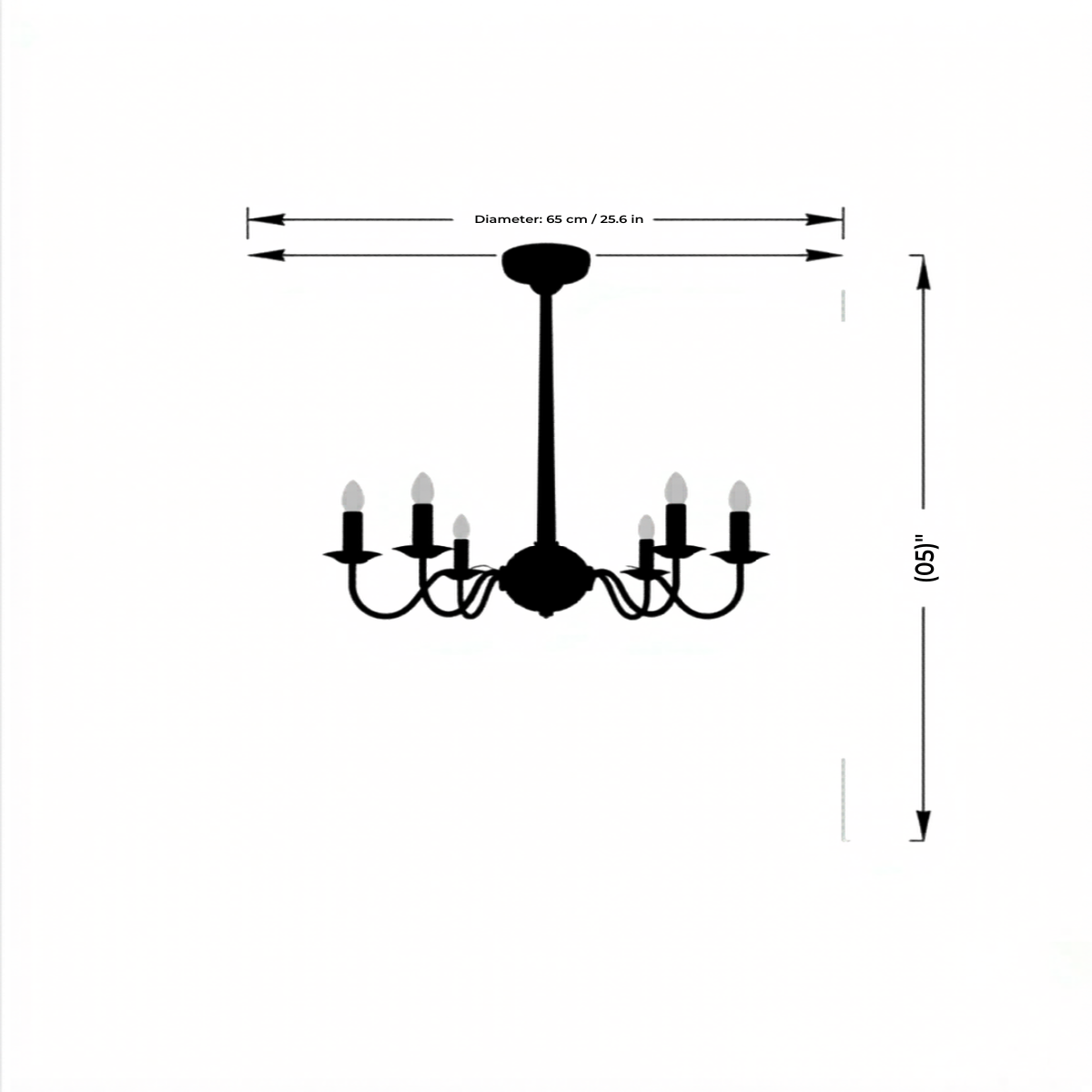 Industrial Chandelier | 6-Arm