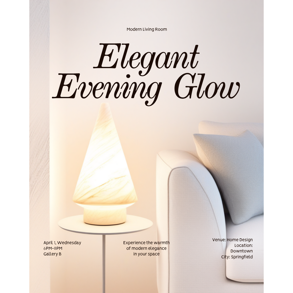 Alabaster Table Lamp | Cone