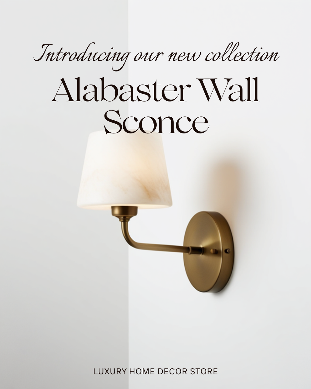 Modern Wall Lamp | Alabaster