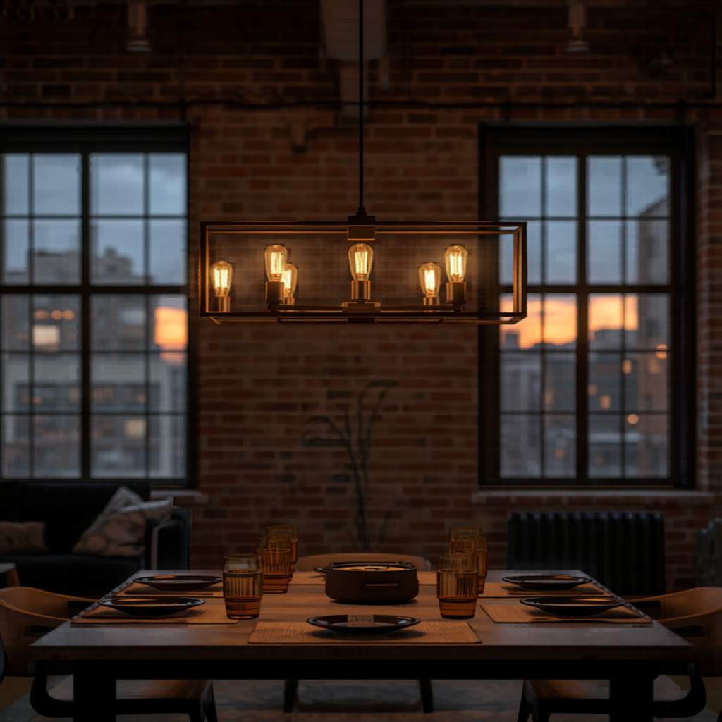 Industrial Chandelier | 6-Arm