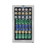 Whynter 17″ 127-Can Freestanding Beverage Refrigerator Cooler – Stainless Steel | BR-130SB