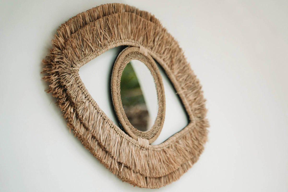 The Raffia Eye Mirror