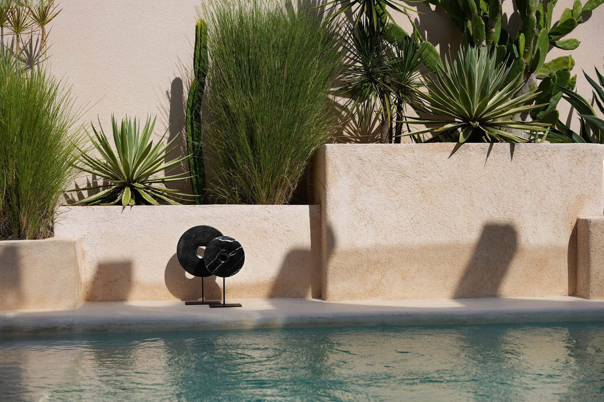The Marble Disc on Stand