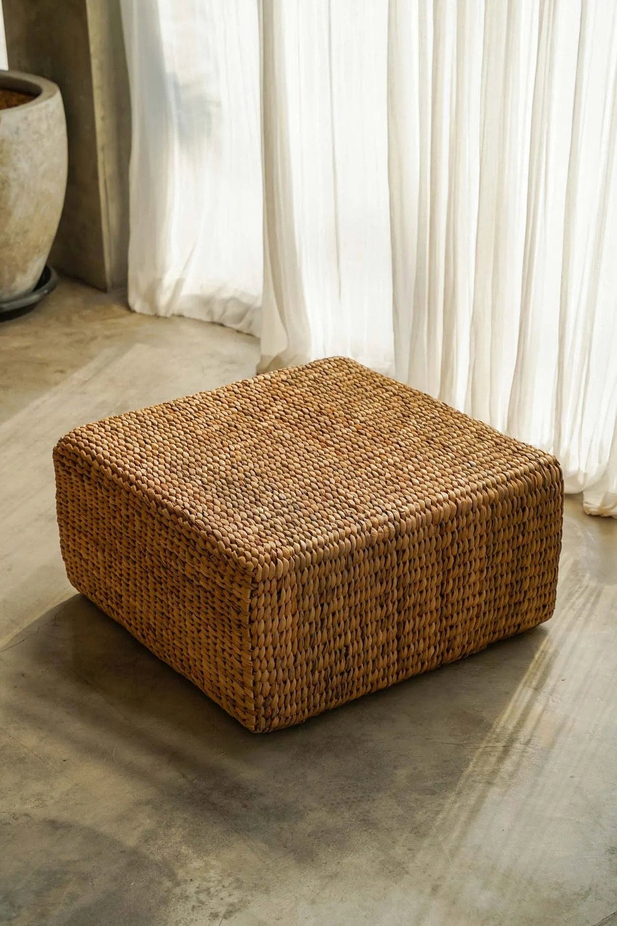 The Hyacinth Pouffe Square