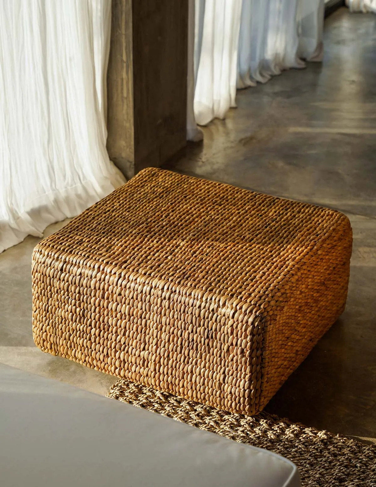The Hyacinth Pouffe Square