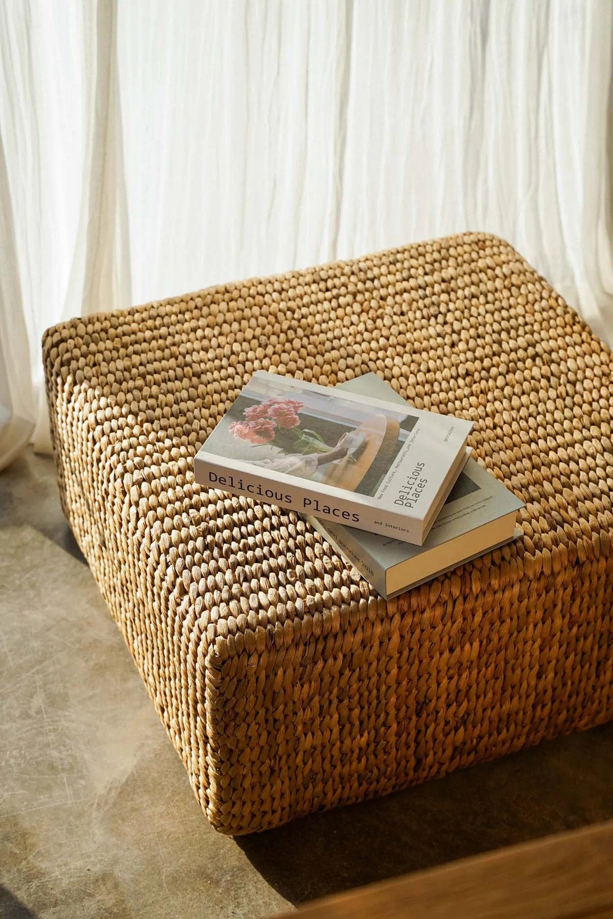 The Hyacinth Pouffe Square