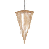 The Wooden Bead Chandelier