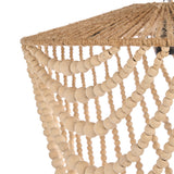The Wooden Bead Chandelier