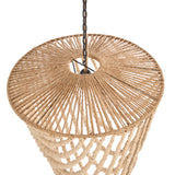The Wooden Bead Chandelier