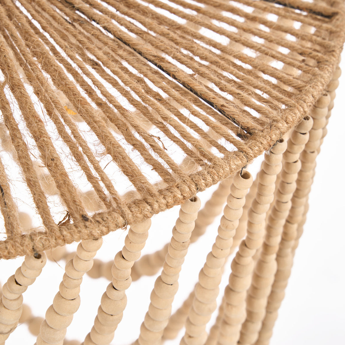 The Wooden Bead Chandelier