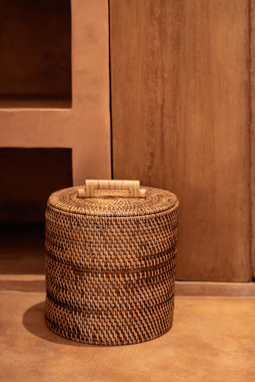 The Rattan Bin Low