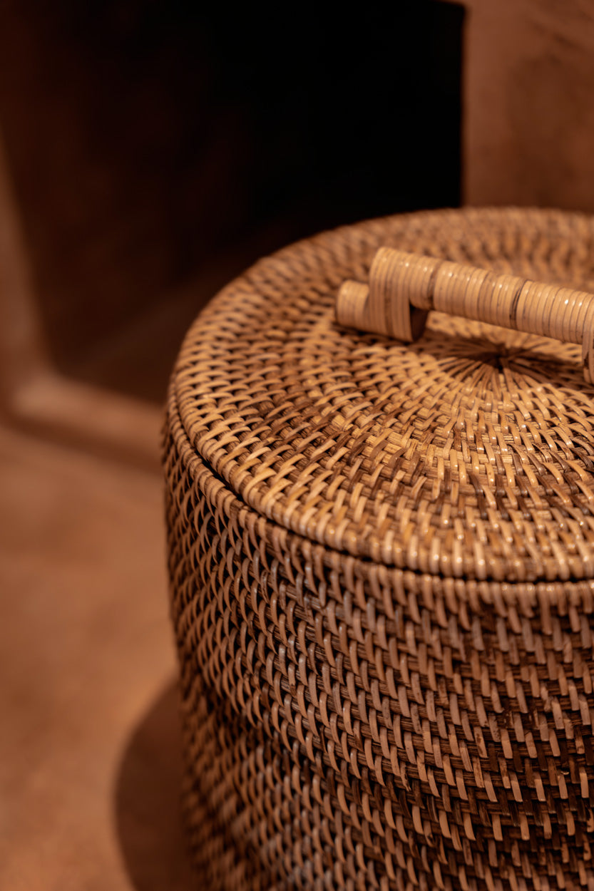 The Rattan Bin Low