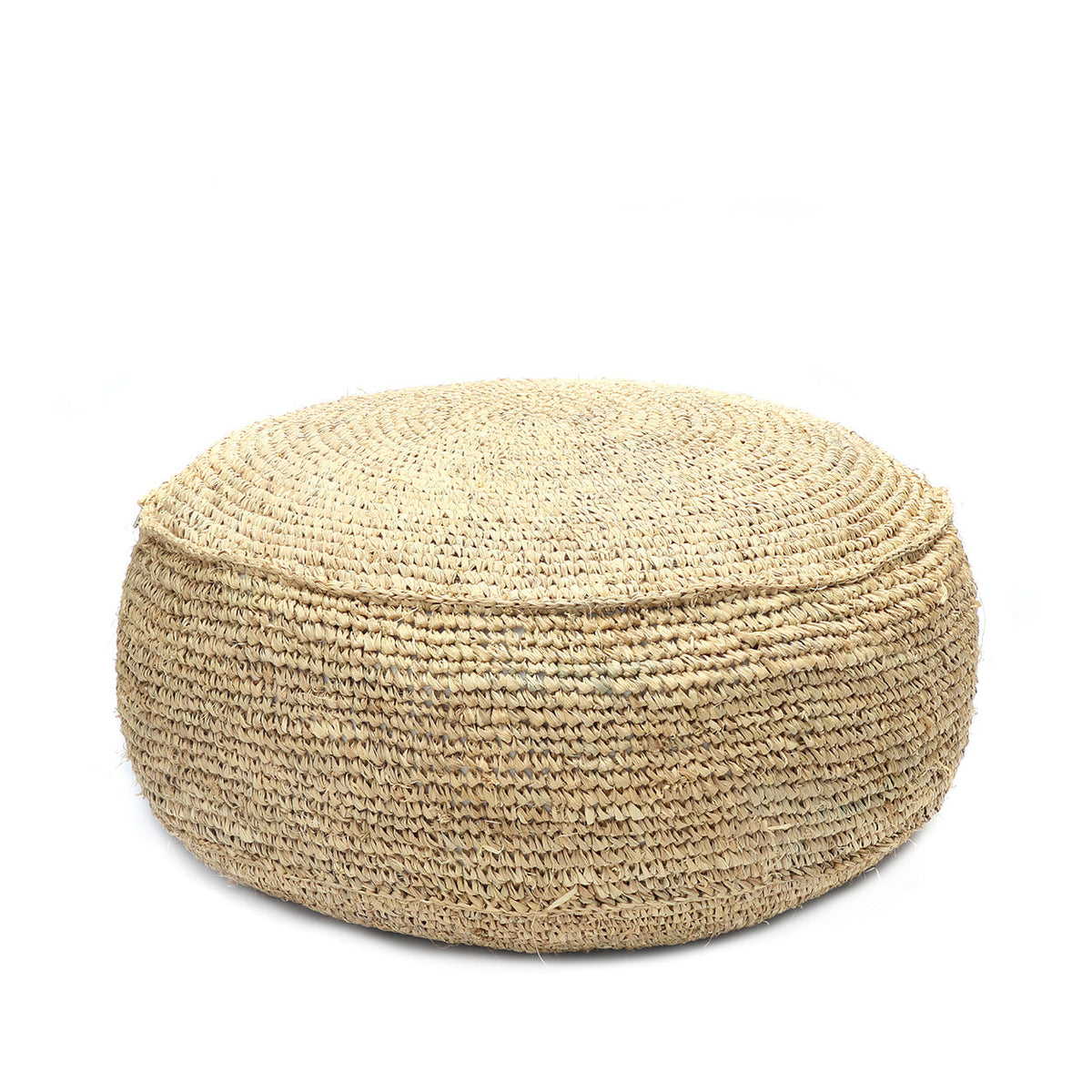 The Raffia Flores Pouffe
