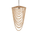 The Wooden Bead Chandelier
