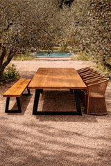 The Bench With Iron Legs
