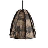 Paper Mache and Jute Hanging Lamp